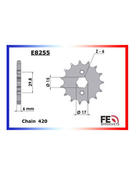 CR.80.RF '85 Ptes Roues 15X49 FE420R µ  (HE04)