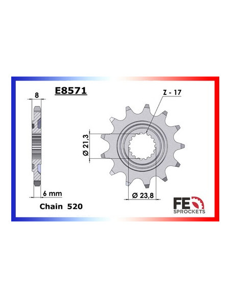 CRF.250.R '19/21 13X48 RK520FEZO