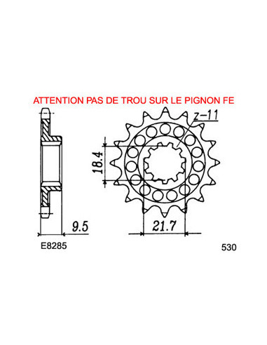CR.500.RG/RH '86/87 14X51 RK520MXU  (PE02)