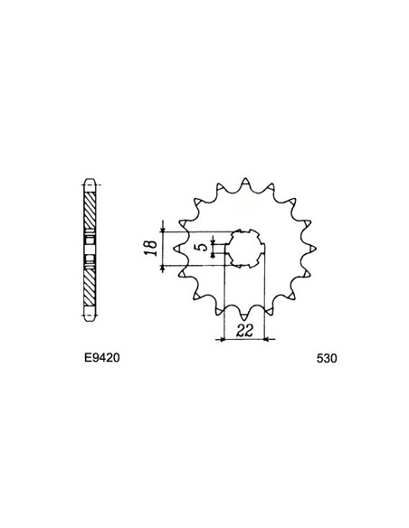 GT/T.250 '73/77 14X41 RK530KRO