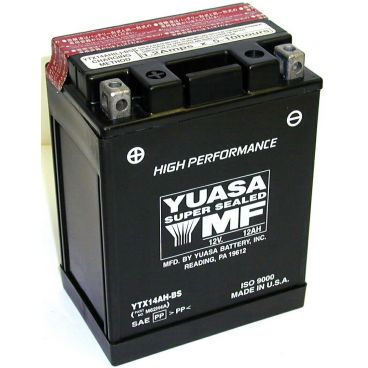Batterie moto YUASA YTX14AH-BS