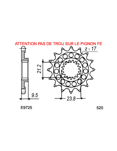 RMZ.450 '08/19 13X50 RK520FEX *