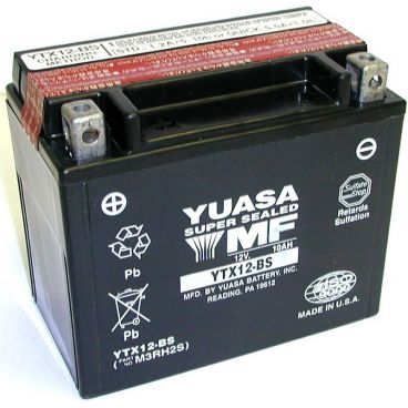 Batterie moto YUASA YTX12-BS