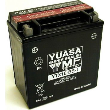 Batterie moto YUASA YTX16-BS-1