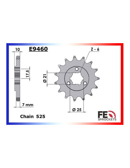 DR.800.S '94/00 15X47 RK525FEX *