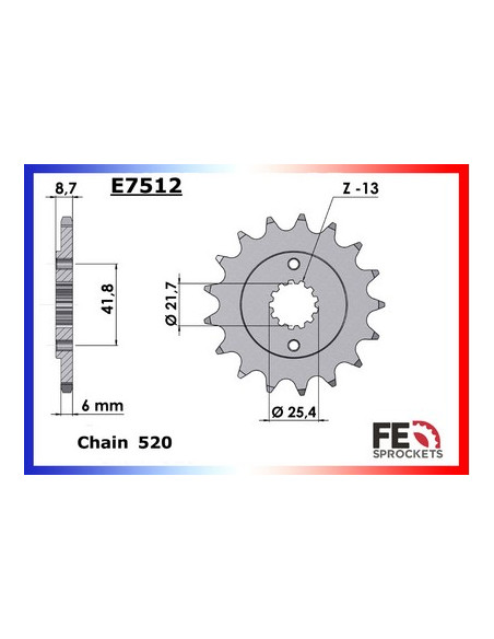 GPZ.400.ZX '85 16X42 RK520FEZO *  (ZX.400.C2 - Z.400.F2) GPZ.400.ZX '85 16X42 RK520FEZO *  (ZX.400.C2 - Z.400.F2)