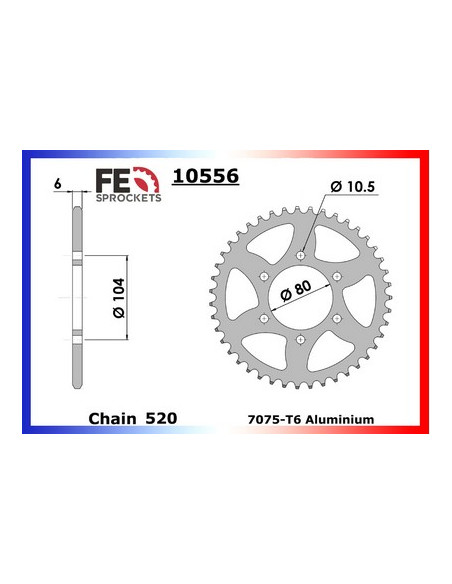 ZX.6RR,ZX-6R(636)'03/04 15X40 RK520FEX ZX.6RR,ZX-6R(636)'03/04 15X40 RK520FEX