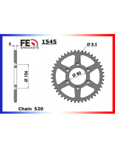 125.RX '92/97 14X49 RK520SO  125.RX '92/97 14X49 RK520SO