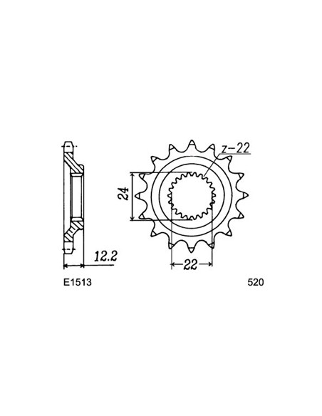 600.PEGASO '90/92 17X42 RK520GXW