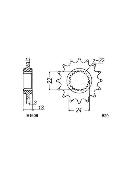 650.PEGASO '92/95 16X47 RK520FEZO *