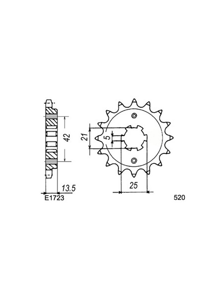 350.ELEFANT '85/88 14X50 RK520SO *