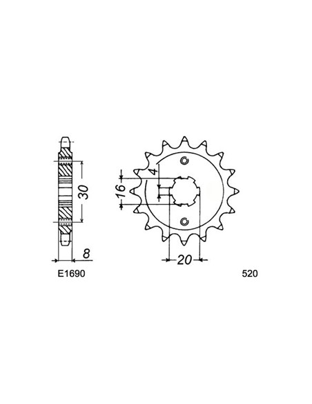 125.WMX GP '89/92 12X50 RK520FEX 125.WMX GP '89/92 12X50 RK520FEX