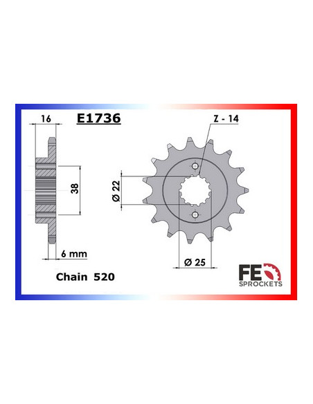 400.SCRAMBLER SIXTY2 '16/19 15X48 RK520FEZO µ