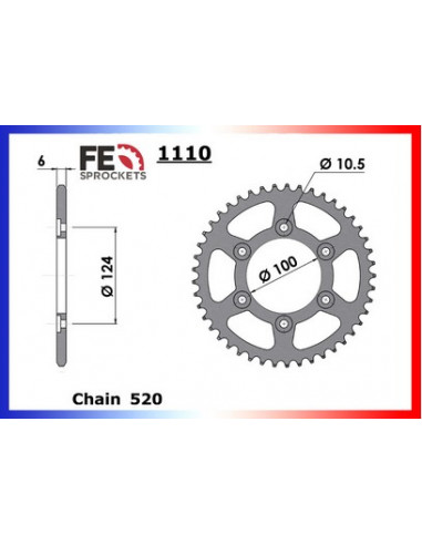 851.SUPERBIKE '89/92 15X39 RK520GXW *