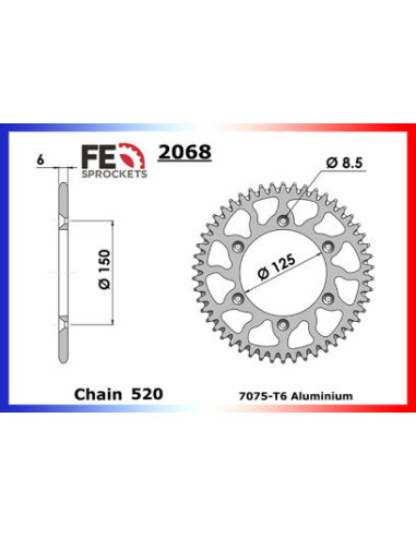 625.SUPERMOTO '02 16X42 RK520FEX *