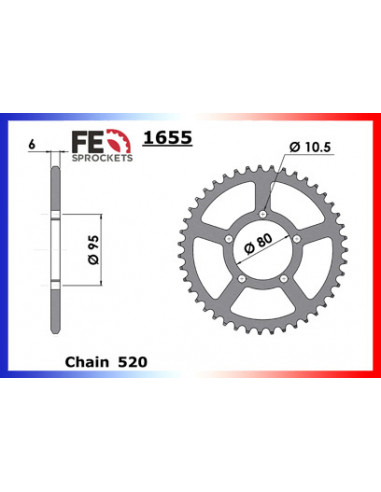 500.SATURNO '90/93 15X43 RK520FEZO *