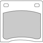 Plaquette moto Ferodo FDB151P Organic Plaquette moto Ferodo FDB151P Organic