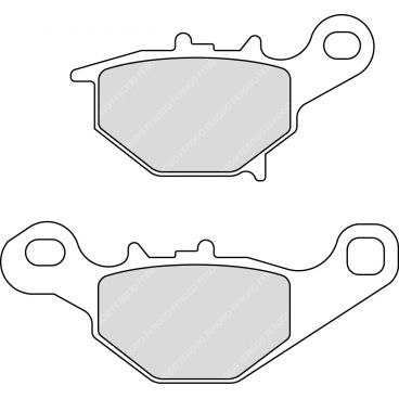 Plaquette moto Ferodo FDB2197SG Métallique Tout Terrain