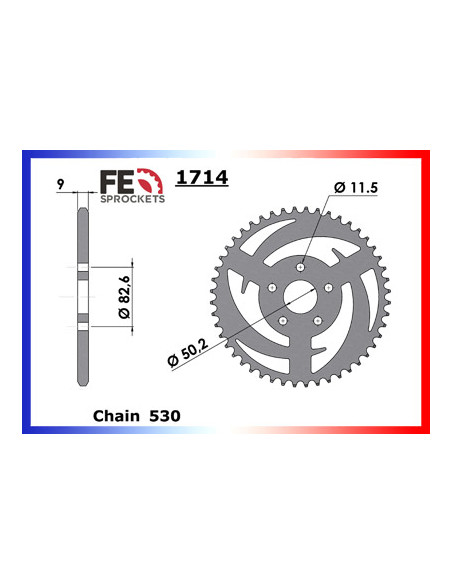 883.SPORTSTER '84/90 (4vit) 21X48 RK530GXW