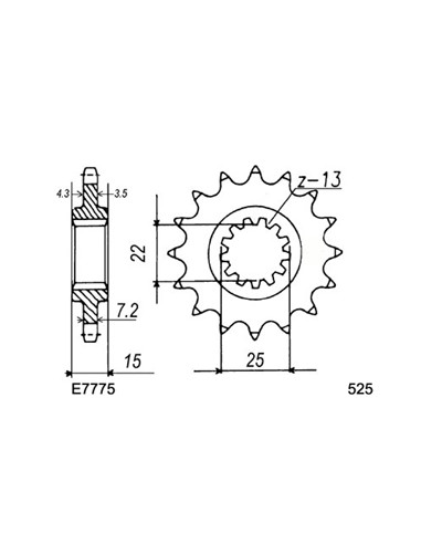 600.TT '04/05 15X45 RK525RO   165717-