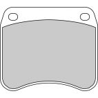 Plaquette moto Ferodo FDB342CP1 Organic Plaquette moto Ferodo FDB342CP1 Organic