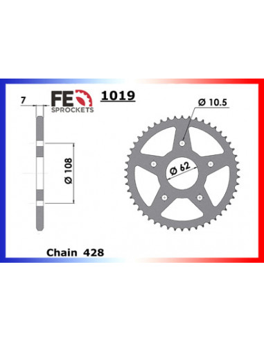 125.GPR NUDE '04/08 16X50 428H 125.GPR RACING '04/08