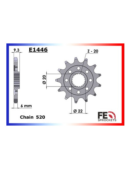 2.5 SE i-F Enduro '08/09 13X49 RK520FEZO *