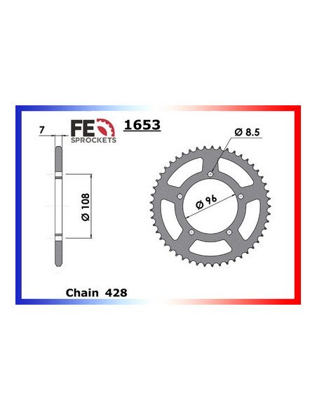 MZ.125.RT CLASSIC SPORT '01/04 16X49 RK428FEX  Roues _ Rayons