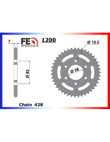 125.TW  '17/18 13X43 RK428FEX