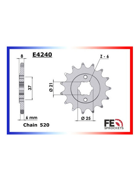 300.BAJA / CROSSER '08-10 15X40 RK520FEX 