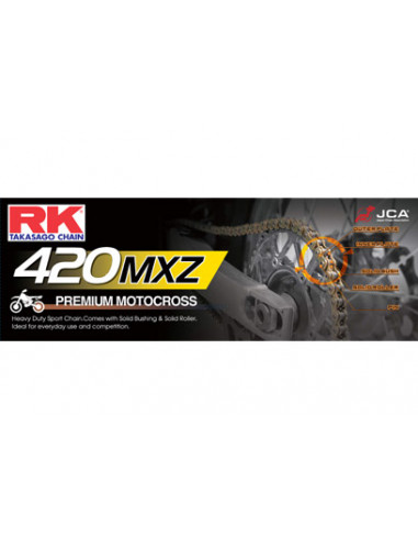 CHAINE RK 420MX 066 MAILLONS avec Attache Rapide.