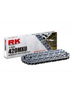 CHAINE RK 420MXU 114 MAILLONS avec Attache Rapide.