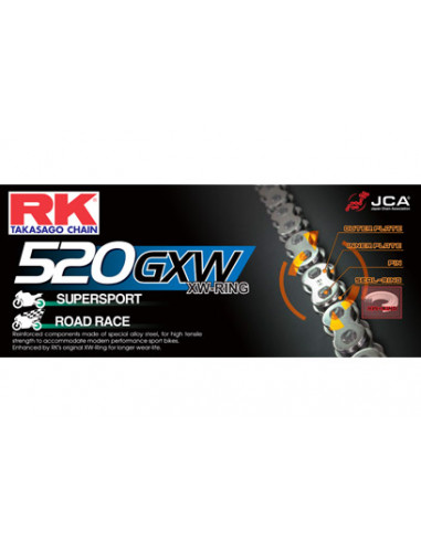 ATTACHE A RIVER CREUSE - AXES CREUX - RK 520GXW