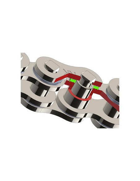 CHAINE RK 525GXW 054 MAILLONS avec Attache à River.
