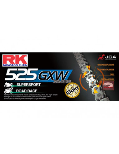 ATTACHE A RIVER - AXES PLEINS - RK GB525GXW