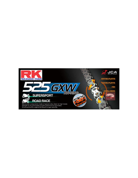 CHAINE RK ND525GXW 068 MAILLONS avec Attache à River.