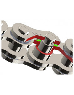 CHAINE RK ND525GXW 118 MAILLONS avec Attache à River. 2