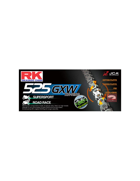 CHAINE RK NM525GXW 050 MAILLONS avec Attache à River.