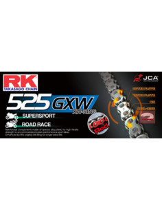 CHAINE RK NR525GXW 074 MAILLONS avec Attache à River.