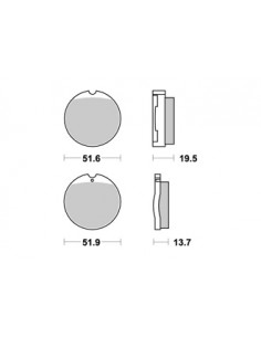 Plaquettes de freins AP RACING 2