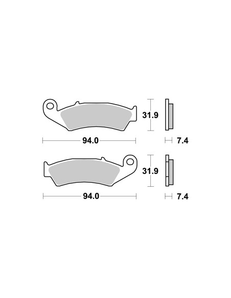 Plaquettes de freins AP RACING