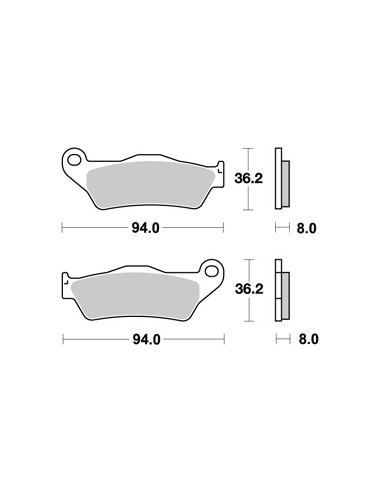 Plaquettes de freins AP RACING