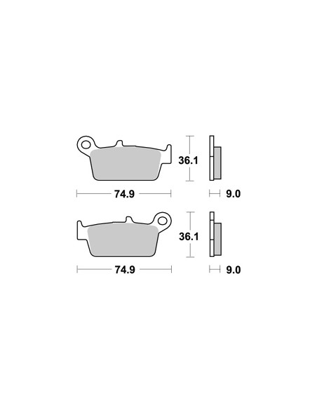 Plaquettes de freins AP RACING
