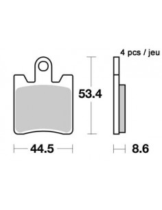Plaquettes de freins AP RACING 2