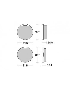 Plaquettes de freins AP RACING 2