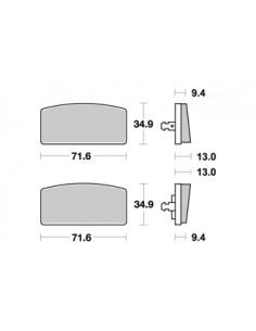 Plaquettes de freins AP RACING 2