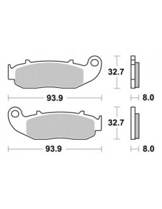 Plaquettes de freins AP RACING 2