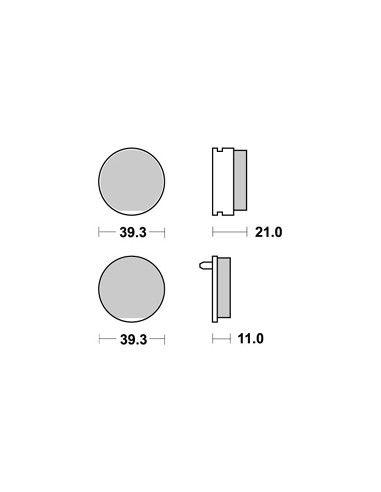 Plaquettes de freins AP RACING