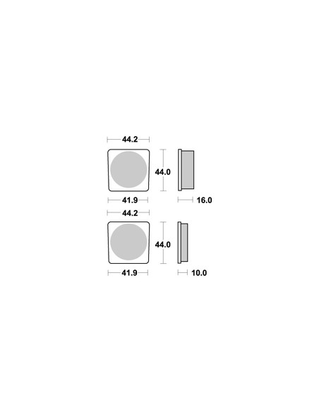 Plaquettes de freins AP RACING