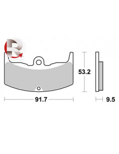 Plaquettes de freins AP RACING 2